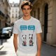 Olive t-shirt with pandas discussing life beyond eating and sleeping