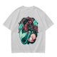Olive T-Shirt With Mermaid And Seashell Graphic Print