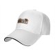 Black baseball cap with 'I Hate Fall' retro graphic print