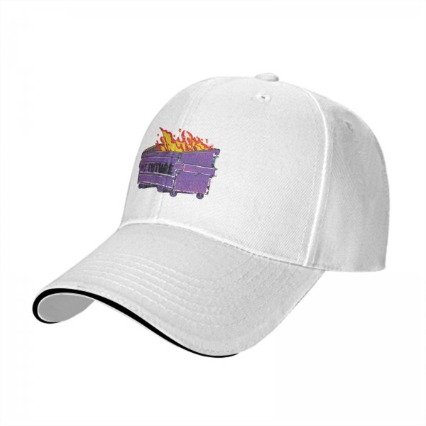 Black baseball cap with burning dumpster my future graphic