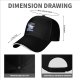 Black Baseball Cap With Shark 'I'm Not Angry Just Hungry' Print