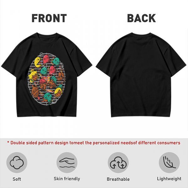 Gaming Character Grill Graphic Olive T-Shirt