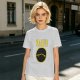 Olive T-Shirt with Marvin Text and Simple Face Graphic