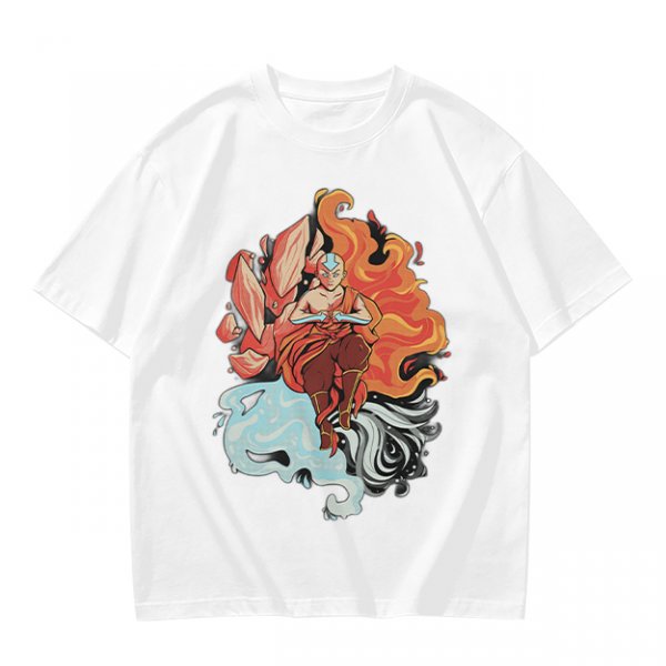 Avatar Aang Element Bending Graphic T-Shirt