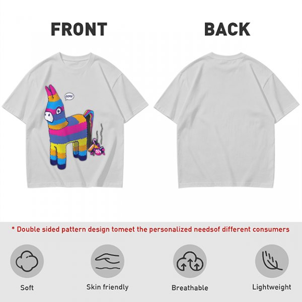 Oops Donkey Pinata Graphic Olive Green T-Shirt