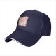 Black Baseball Cap With Pastel Cucumber Themed Graphic Print