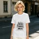 Olive green t-shirt with 'Coffee makes Mondays possible' print