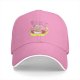 Black baseball cap featuring Kirby eating ramen