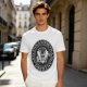 Olive T-Shirt with Vampire Roommates Names Presidential Seal Print