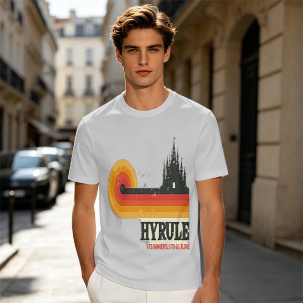Hyrule Retro Castle Graphic T-Shirt For Fans