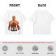 Olive T-Shirt With Giant Fire Warrior Silhouette And Small Knight Print