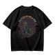 Olive T-Shirt With Dutch & Dillon Arm Wrestling Neon Graphic