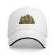 Black Baseball Cap with Halloween Forest Cat Trick-or-Treat Art