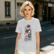 Olive graphic t-shirt with 'I Am Deadly Serious' and unicorn grim reaper art