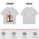 Olive t-shirt with Snoopy and Woodstock sushi print