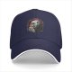Black baseball cap with vampire drinking coffee 'Coffee Before Coffin' print