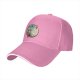 Black baseball cap with witch and black cat fantasy town print