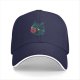 Black baseball cap featuring a cute dragon reading a red book