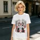 Olive T-Shirt With Retro Cartoon Fighting Ice Cubes Graphic