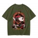 Olive T-Shirt Featuring Snoopy as a Fantasy Warrior with Woodstock