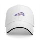 Black baseball cap with a sleeping cute cat graphic