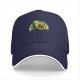 Black Baseball Cap With Cute Running Avocado Graphic