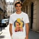 Final Fantasy VII Inspired Graphic T-Shirt with Character and Sword Art