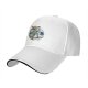 Black Baseball Cap with Howl’s Moving Castle Dancing Characters Print