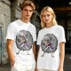 Olive T-shirt with One Piece Gear 5 Luffy Graphic Print