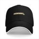 Black Baseball Cap With Periodic Table Caffeine Graphic