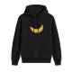 Black Hoodie With Yellow Banana Graphic Print