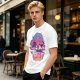 Olive T-Shirt With Fantasy Silhouette Group Art Print