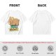 Olive t-shirt with sleeping bear and 'I accidentally hibernate' text