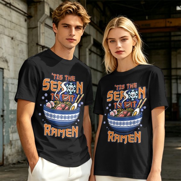 Tis The Season To Eat Ramen Graphic T-Shirt