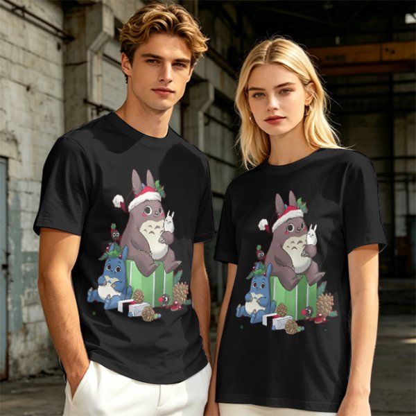 Christmas Totoro and Friends Graphic Tee