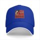 Black Baseball Cap With Vintage Wine Lady Graphic Print