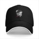 Black baseball cap with warrior woman profile graphic