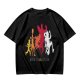 Olive Graphic T-Shirt with King Evolution Character Silhouettes