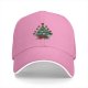 Black Baseball Cap With Christmas Tree Gaming Themed Artwork