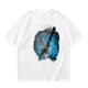 Olive T-Shirt With Galaxy Guitar Player Graphic Print