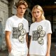 Olive Graphic T-Shirt with Live Laugh Love and Stacked Skulls