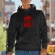 Black hoodie with Benny's Burgers graphic print