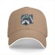 Black baseball cap with Totoro rainy forest graphic print