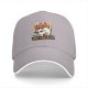 Black baseball cap with nervous cat 'all of my systems are nervous' print