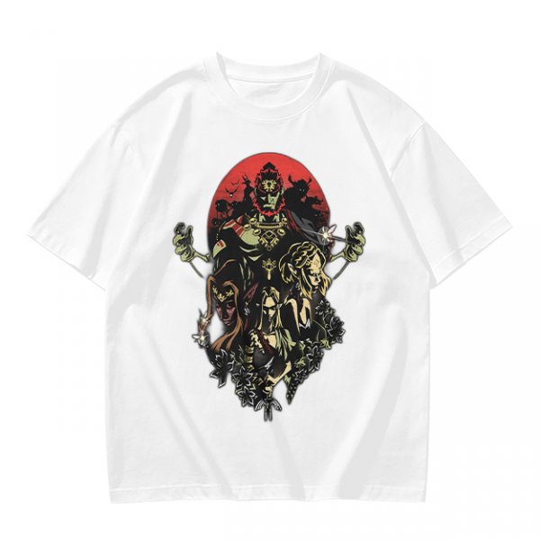 Olive T-Shirt With Dark Fantasy Villain Character Art Print