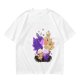 Olive T-Shirt With Cute Fantasy Bird Family Print