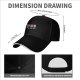 Black baseball cap with cartoon characters eating at table print