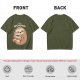 Olive green sloth t-shirt with 'Busy Doing' coffee graphic