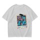 Olive t-shirt with monster polaroid print that says Normal Is Boring