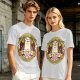 Otter with Straw Hat Graphic Tee Design